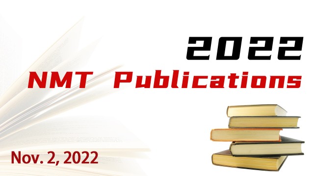 Recent NMT Publications 11/2/22